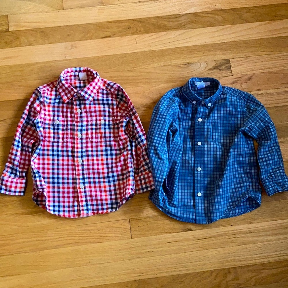 Janie and Jack and Gap 3T 2x button up shirts EUC